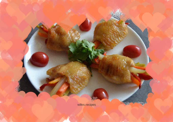 Grilled Wings with Seasonal Vegetables