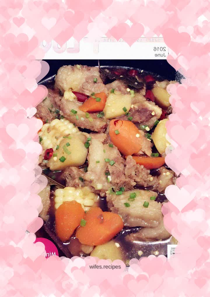 Stewed Beef Brisket with Potatoes and Carrots