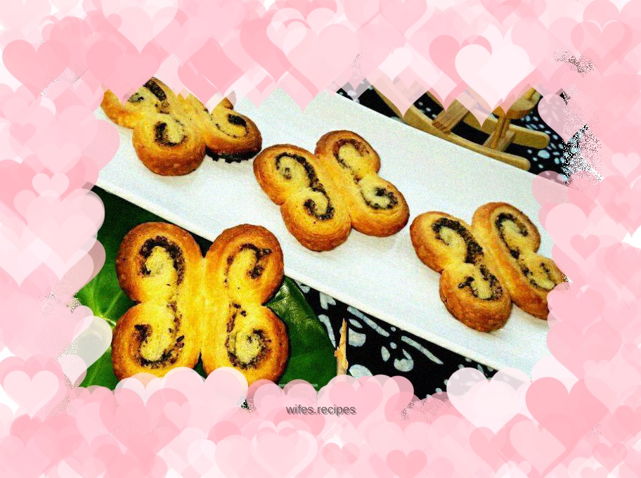 Sesame butterfly cake