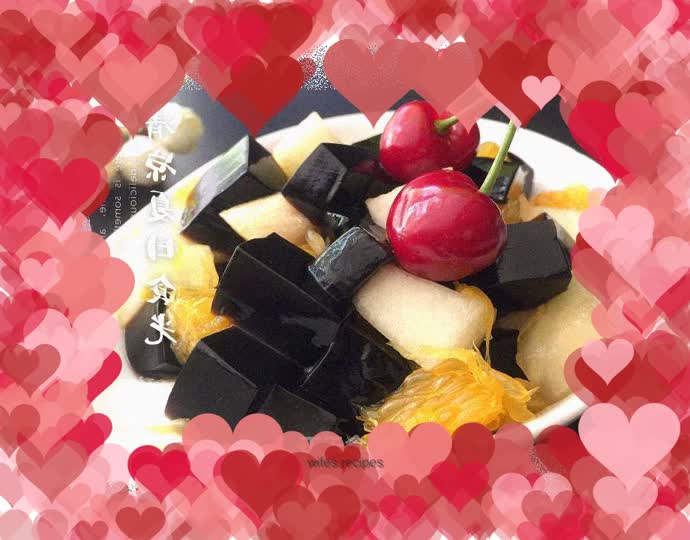 Cool summer~Fruit turtle jelly