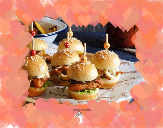 Beautiful and delicious mini burgers