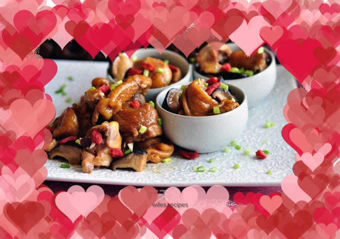 Steamed Chicken with Mushrooms