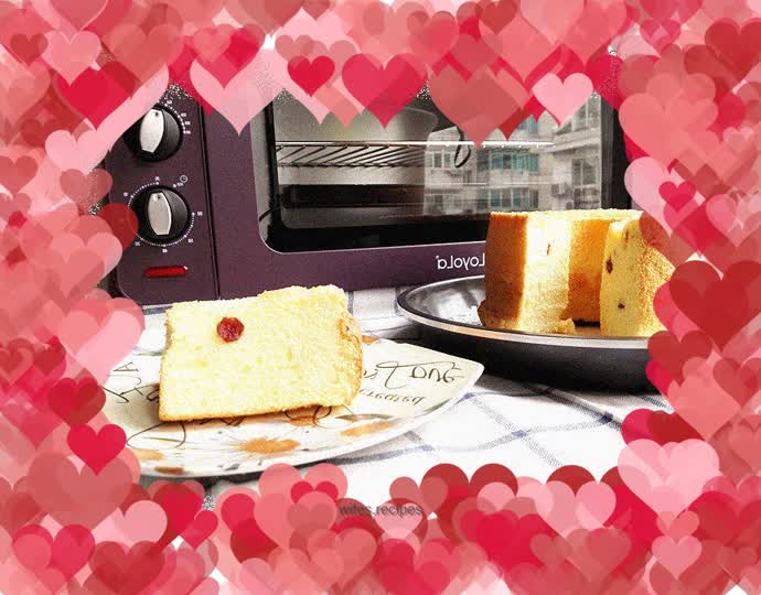 Milk Cranberry Chiffon