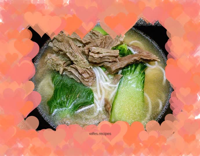 The easiest way to eat beef brisket [Beef brisket noodles in clear soup] and [Shredded beef]