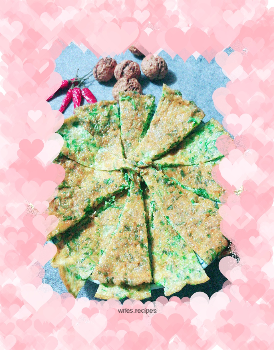 Shepherd's Purse Egg Pancake