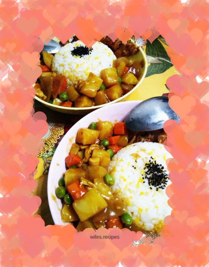 Golden Curry Chicken Cutlet Rice