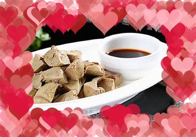 Green food that children love----------〖Foie Gras with Drunken Sauce〗