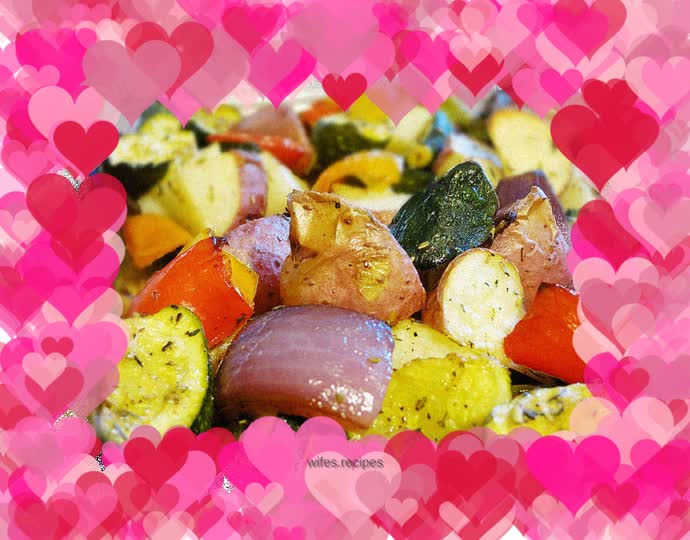 Grilled vegetable cubes