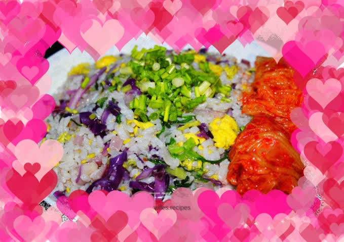 Vegetable and egg fried rice