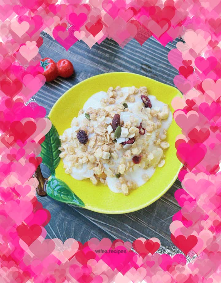 Sweet potato mixed with yogurt