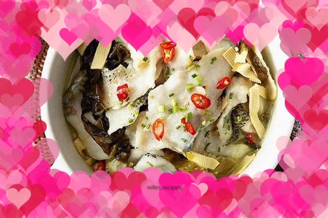 Sauerkraut goes well with Jinsha seabass and carp