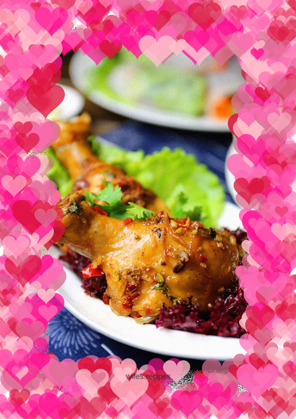 Steamed Chicken Legs with Wild Pepper and Black Beans