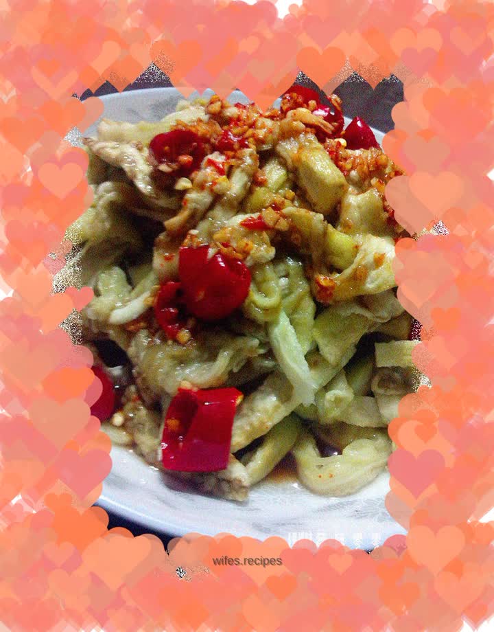 Hand-shredded eggplant - with pepper oil recipe