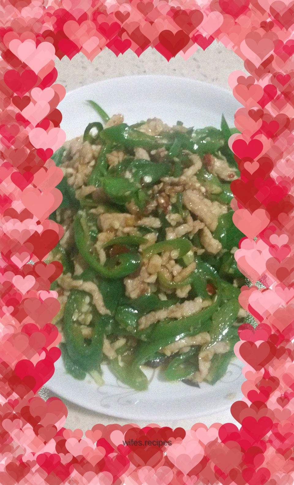 Stir-fried shredded pork with green pepper