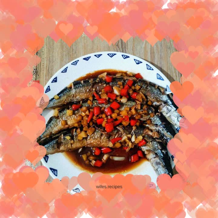 Braised saury