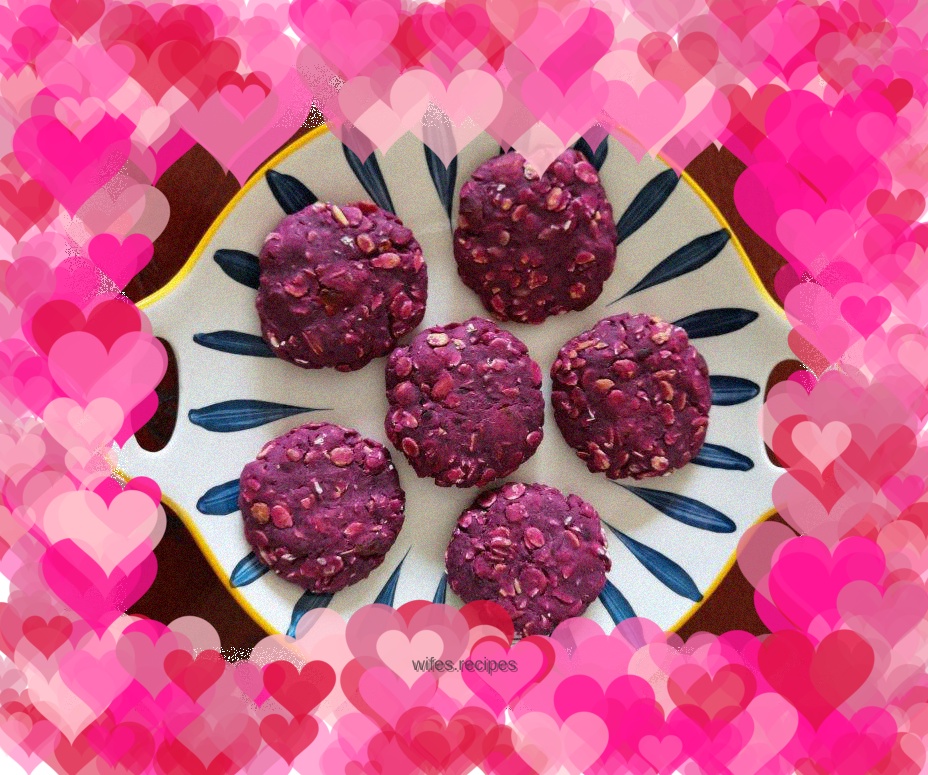 Purple Sweet Potato Oatmeal Cake