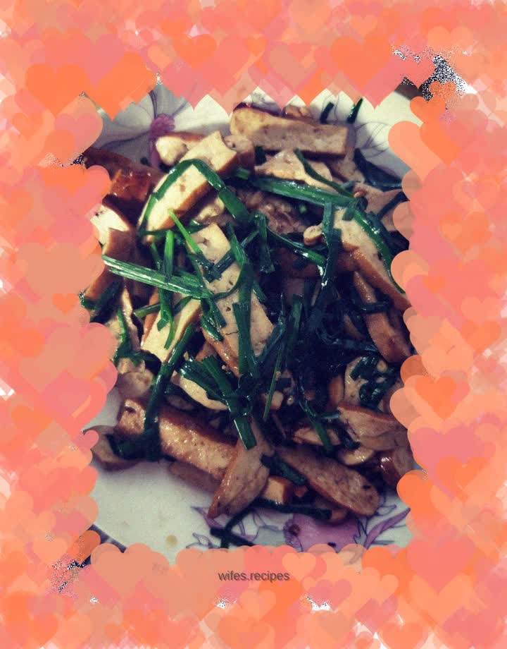 Stir-fried dried leeks