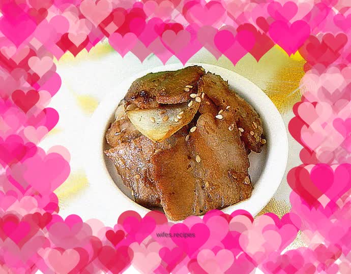 Sauce-flavored pork belly