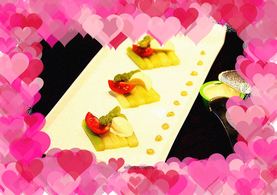 Western cheese asparagus vegetarian vegetarian food