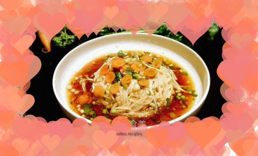 Stir-fried Enoki Mushrooms