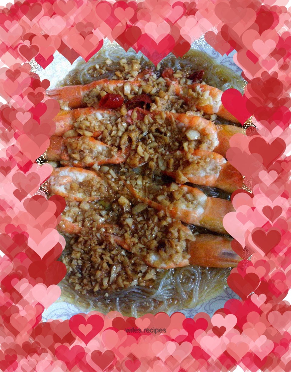 Steamed Vermicelli with Garlic Shrimp