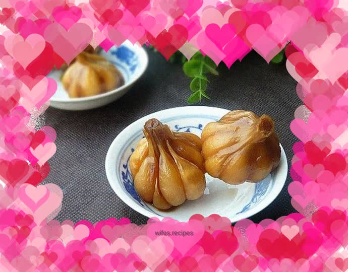 Summer side dishes with porridge——pickled garlic