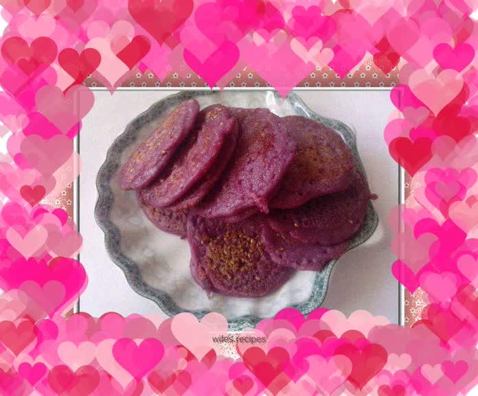 Purple sweet potato and multi-grain sesame cake--a healthy and nutritious breakfast