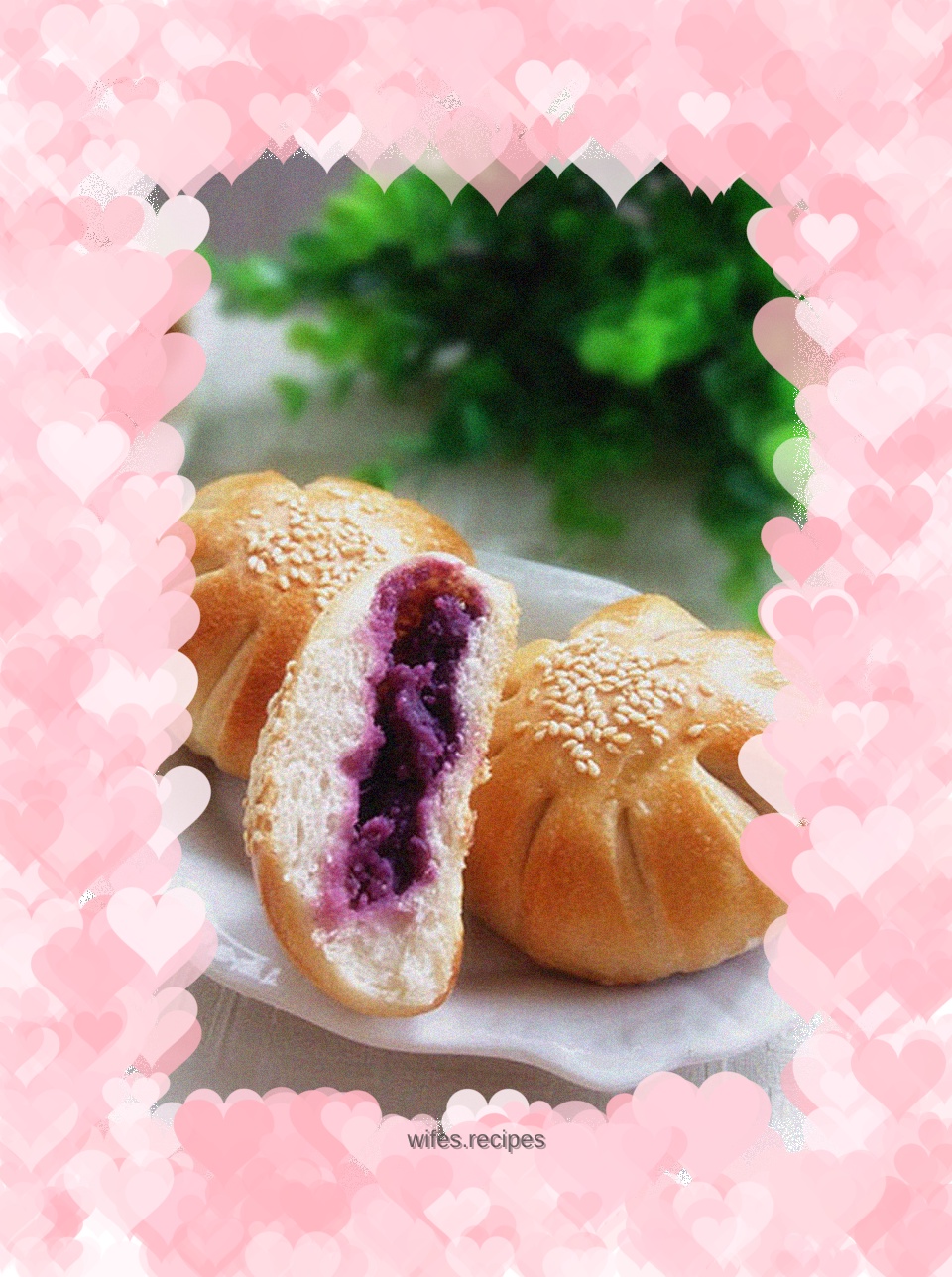 Purple sweet potato bread