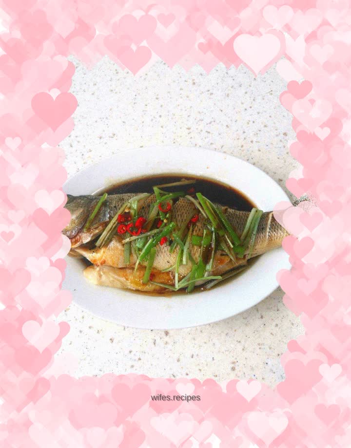 Steamed seabass