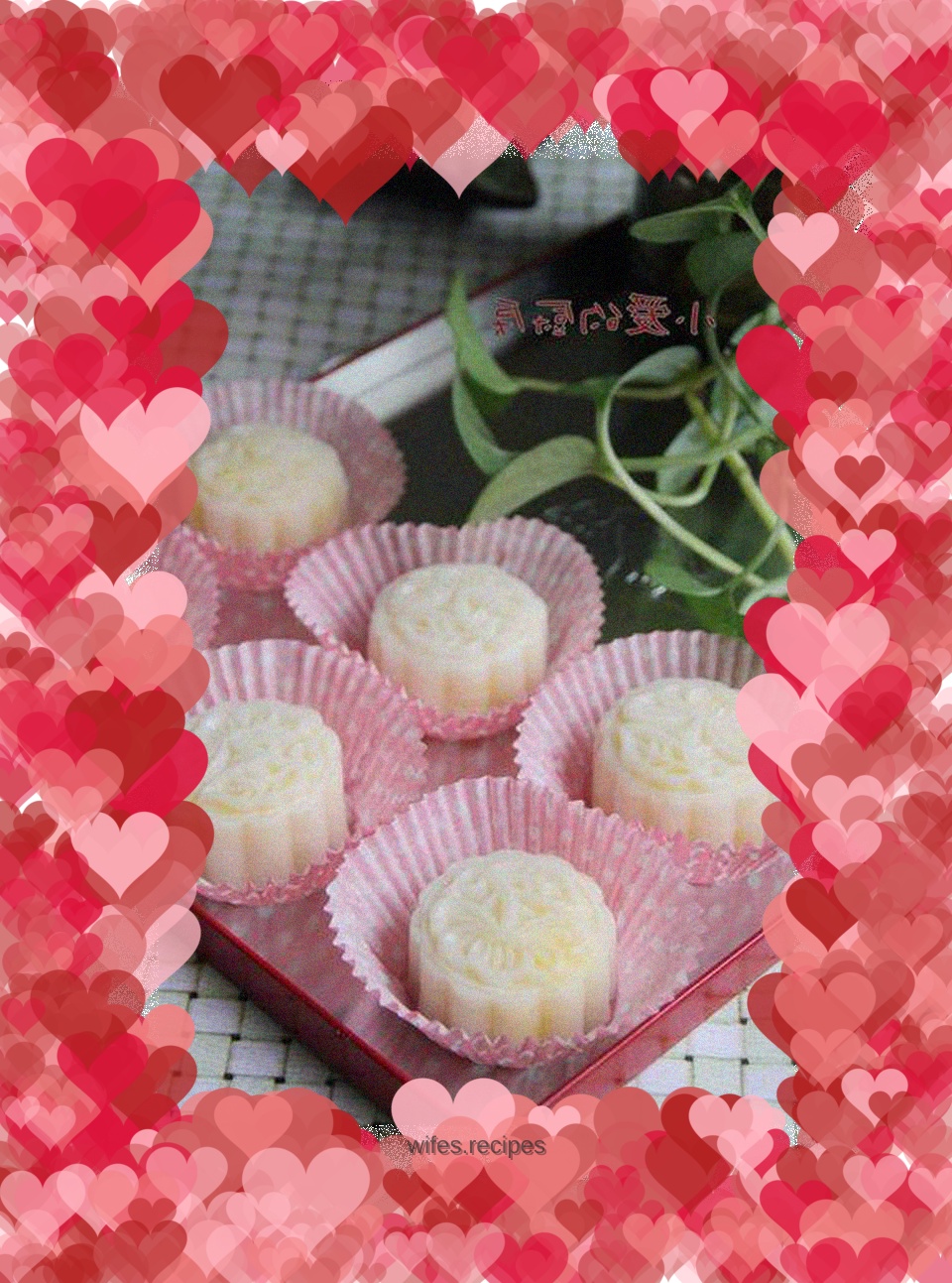 Snowskin mooncakes with custard filling