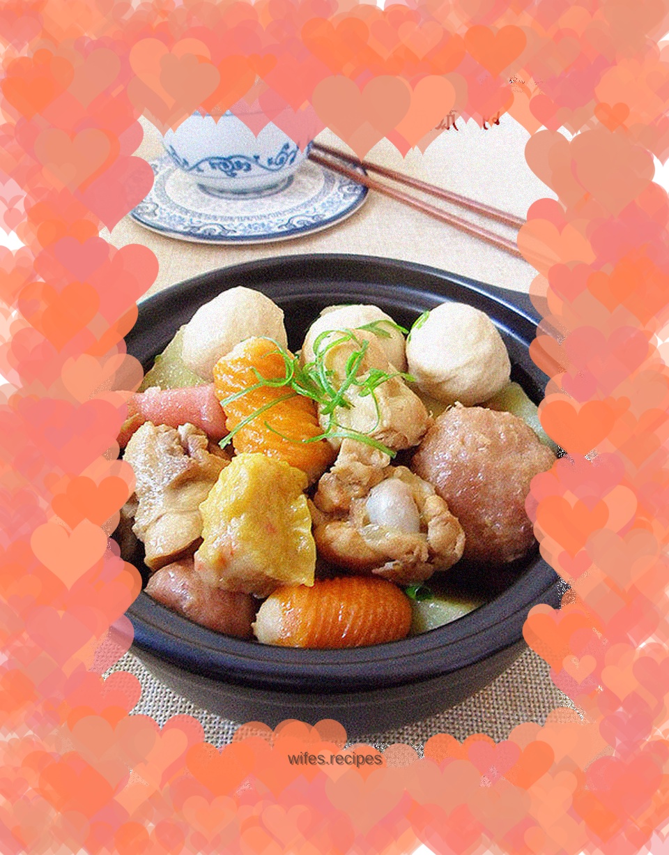 【Winter appetizer】Fragrant chicken braised meatballs
