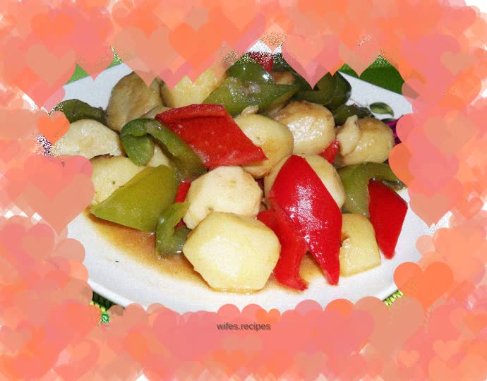 Baby potatoes in oyster sauce