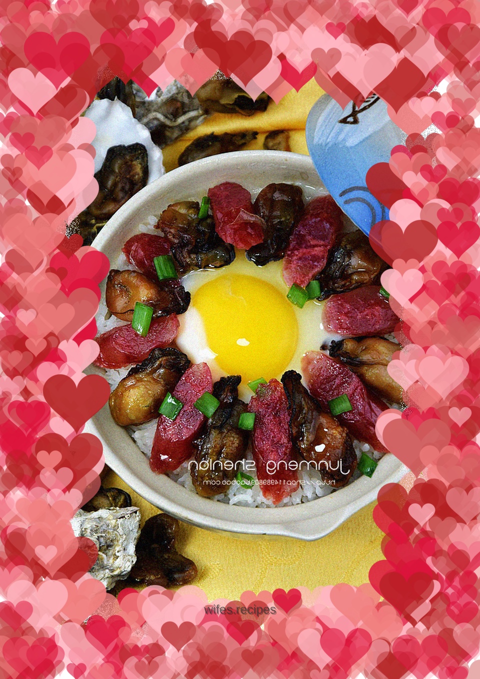 Claypot Rice with Dried Oysters and Sausage