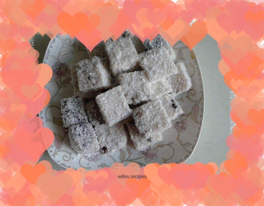 Coconut Milk Red Bean Cake