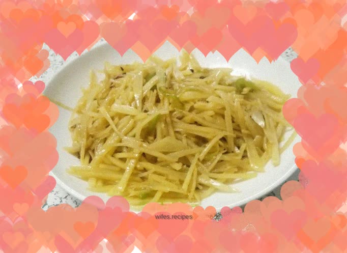 Hot and sour potato shreds, a must-have home-cooked dish in life, simple and delicious