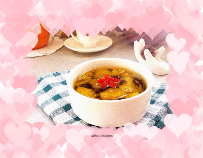 Wild rice and papaya syrup