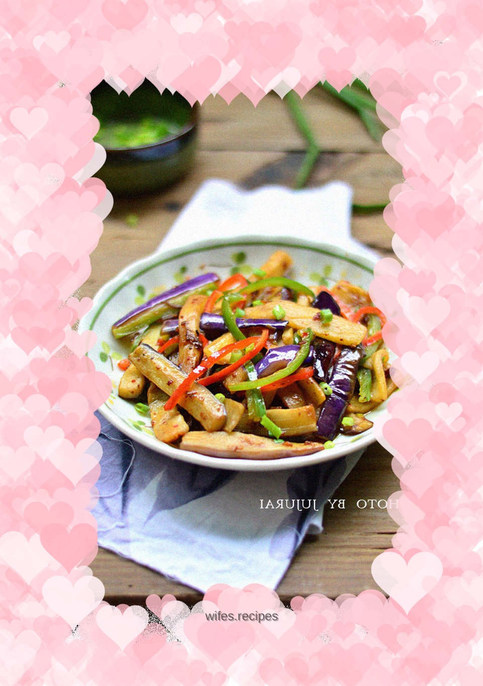 Grilled eggplant with spicy sauce