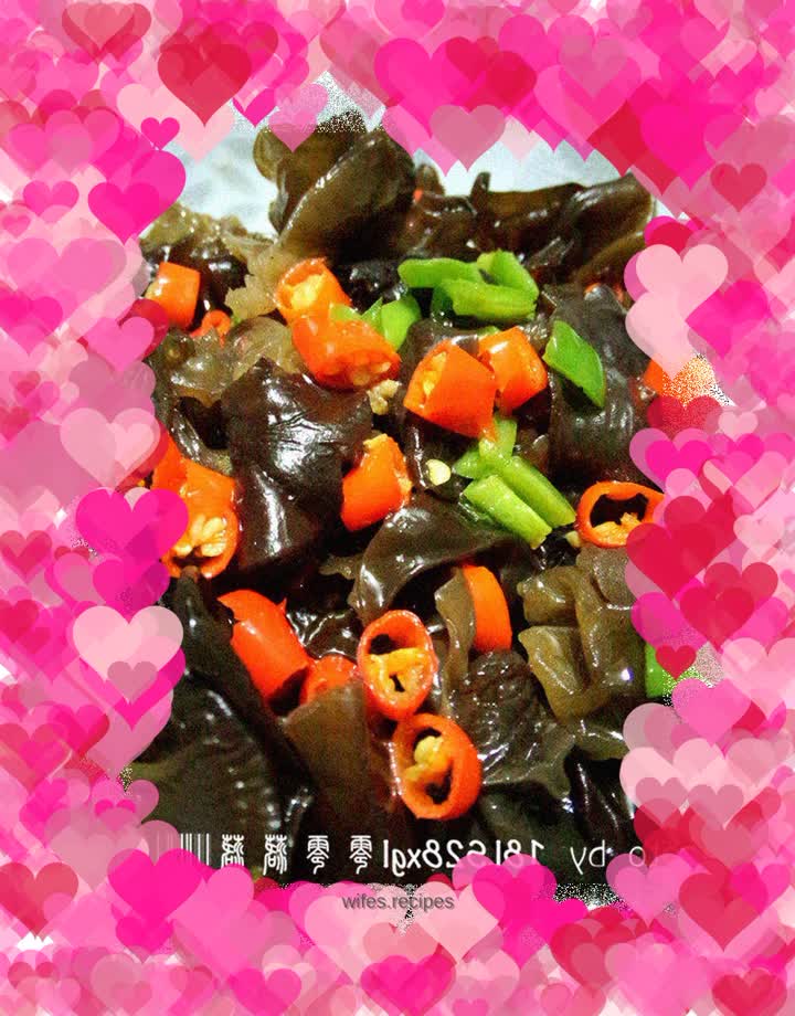 Two peppers mixed with fungus - mist diet recipe