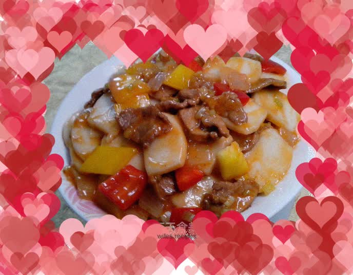 Fried rice cake - sweet and sour