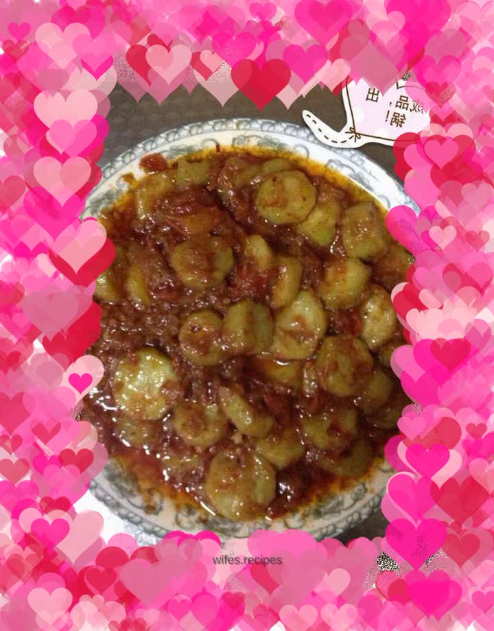 Braised Luffa with Tomato Sauce (Indian and Pakistani Style)