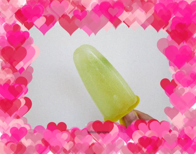 Summer refreshing food - mint popsicles