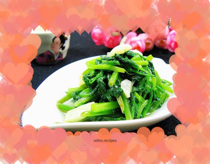 Stir-fried pea tips