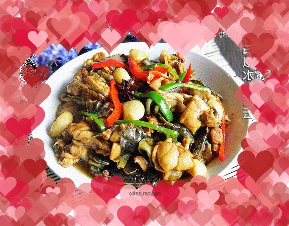 Grilled bullfrog with garlic