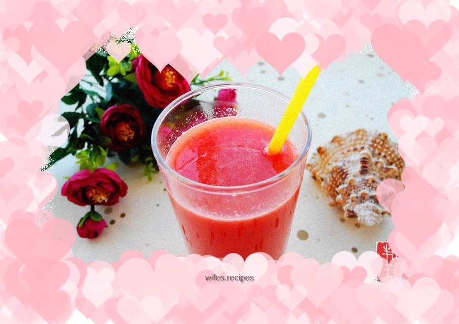 Freshly squeezed watermelon juice