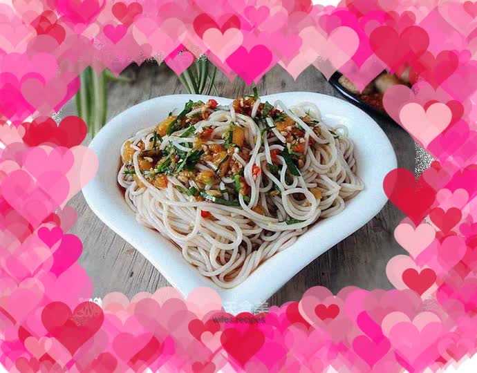 Tamarillo mixed with rice noodles