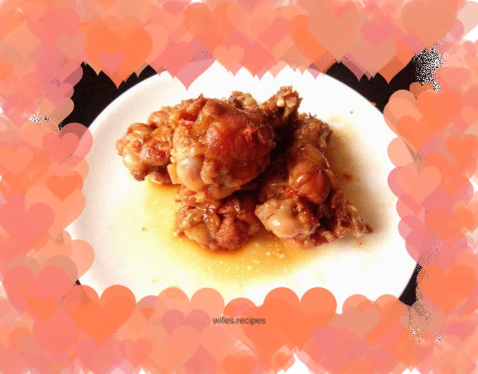 Delicious braised chicken legs