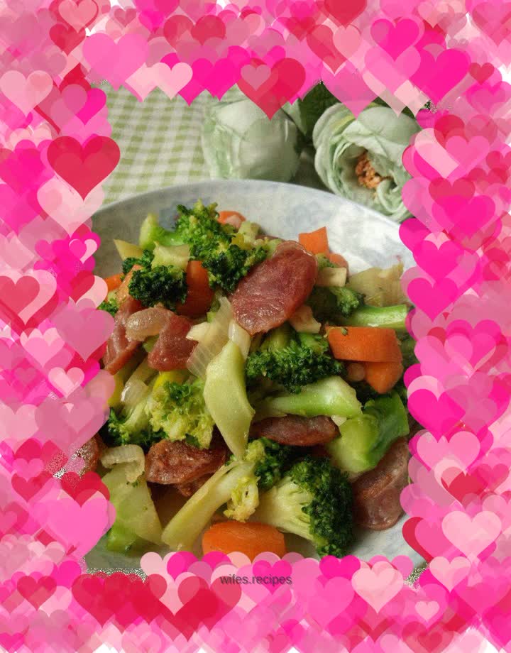 Stir-fried Broccoli with Sausage
