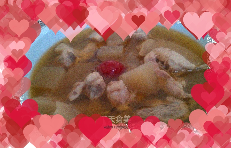 Sour radish and duck soup