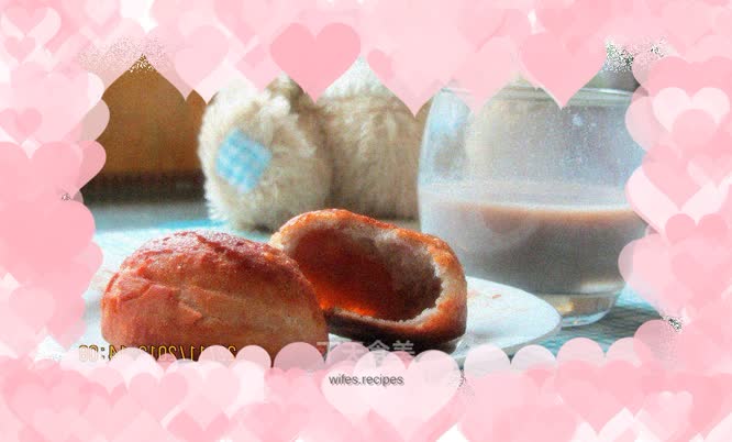 Fried hollow bean dregs bun