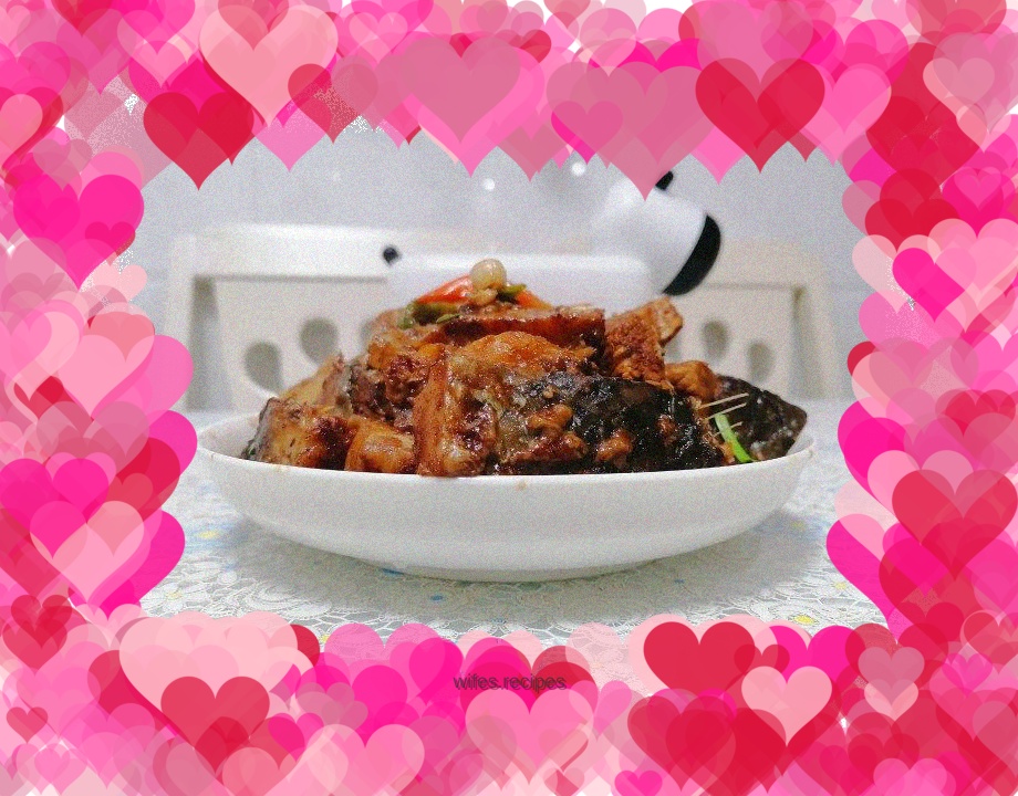 Braised herring with fresh meat